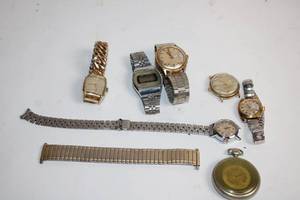 lot 179 image: Collection of Vintage Wrist Watches and Pocket Watch
