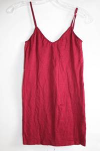lot 210 image: Womens Sleeveless Red Camisole Slip Dress