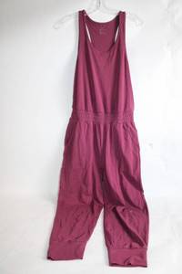 lot 212 image: Womens Nike Dri-FIT Burgundy Sleeveless Jumpsuit - Size S
