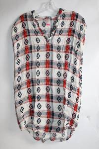 lot 216 image: Womens Medium Plaid Shirt with Aztec Pattern
