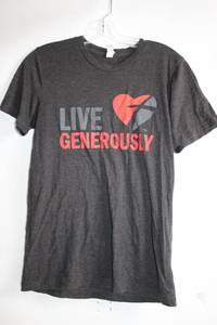 lot 218 image: Live Generously Graphic T-Shirt by Thrivent Financial