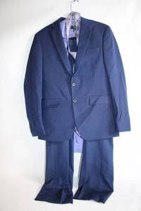 lot 227 image: Mens Navy Suit and Purple Shirt Set by Alfani