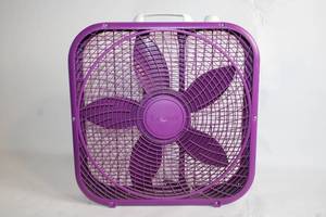 lot 249 image: Purple Box Fan with Adjustable Settings