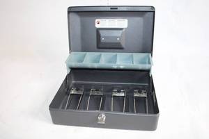 lot 251 image: SentrySafe Cash Box with 5 Bill Holders and Coin Tray