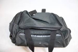 lot 258 image: Avantgarde Black Nylon Duffle Bag with Multiple Compartments