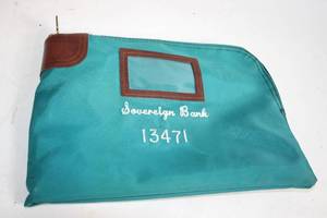 lot 266 image: Sovereign Bank Zippered Security Deposit Bag with Lock
