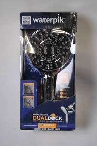 lot 297 image: Waterpik Dual Dock Magnet Assist Multi-Height Shower Head