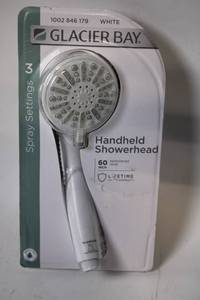 lot 302 image: Glacier Bay Handheld Showerhead with 60 Inch Reinforced Hose