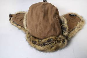lot 308 image: Warm Brown Faux Fur Trapper Hat by DPC