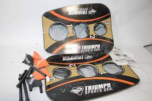 lot 409 image: Triumph Sports Cornhole Bag Toss Game Set with Carrying Bag