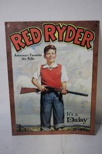 lot 445 image: Vintage Red Ryder Tin Advertising Sign