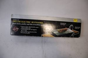 lot 483 image: Universal Fit Deluxe Electric Rotisserie by Char-Broil
