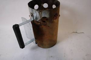 lot 487 image: Used Charcoal Chimney Starter with Metal Handle