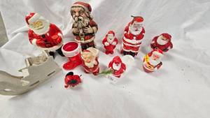 lot 3 image: Assorted Vintage Santa Lot as shown in photos