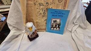 lot 26 image: Stamp Album, Eagle Statue, Historical Sites of Kandiyohi Print