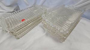 lot 43 image: (8) Rectangular Relish Dishes