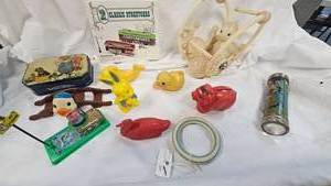 lot 66 image: Vintage Toys, Vintage Flashlight, Street Car Toys