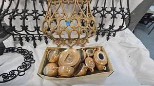 lot 69 image: Vintage Tea Set, Plastic Wall Sconce