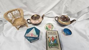 lot 75 image: Paperwate, Contack Game, Teapots