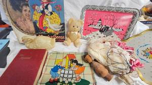 lot 85 image: Hymnal Book, Plastic Toys,  Print Books
