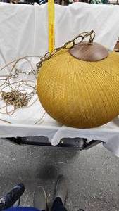 lot 134 image: Mid Century Hanging Lamp, Great Condition