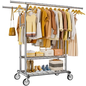 lot 75 image: HYSEYY Heavy Duty Clothing Rack