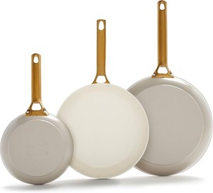 lot 48 image: GreenPan 3-Piece Nonstick Set PFAS-Free