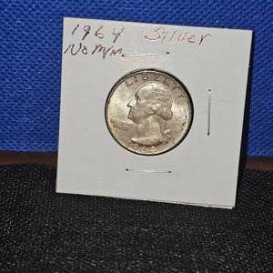 lot 1 image: 1964 Washington, No Mint Mark