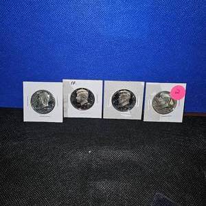 lot 2 image: (4) Kennedy 1972 S Proof Clads