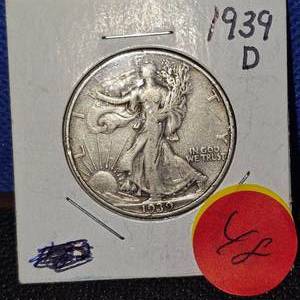 lot 48 image: 1939-D Walking Liberty, Fine
