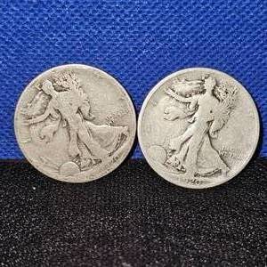 lot 50 image: 1920-S, 1920(No Mint) Walking Liberty Half Dollar, Worn