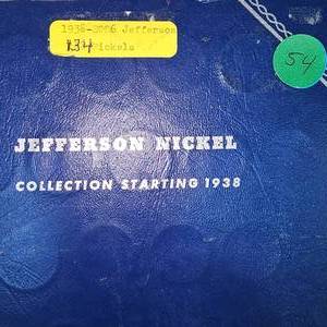 lot 54 image: Jefferson Nickel Book(wSilver), Missing 3