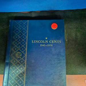 lot 71 image: Lincoln Wheat Cents Book, 1941-58