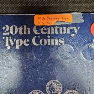 lot 75 image: 20th Century Coin Book wSome Silver