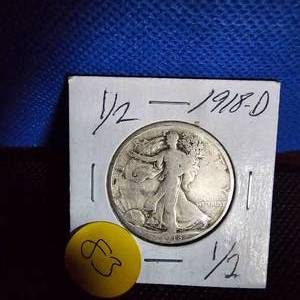 lot 83 image: 1918-D, Walking Liberty wFine