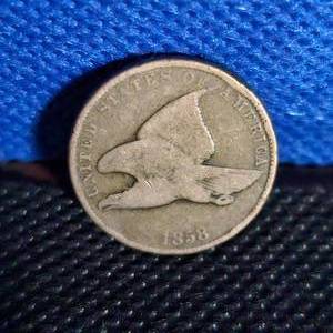 lot 87 image: 1858 Flying Eagle Cent