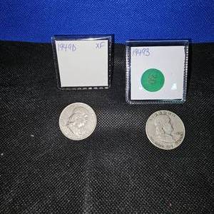 lot 30 image: (2) 1949 Franklins, D &S