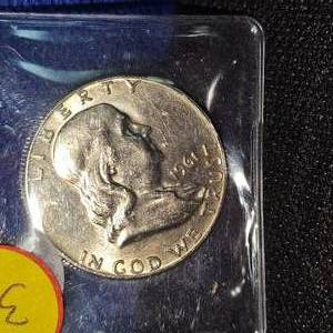 lot 38 image: 1961-D Franklin Half Dollar, BU