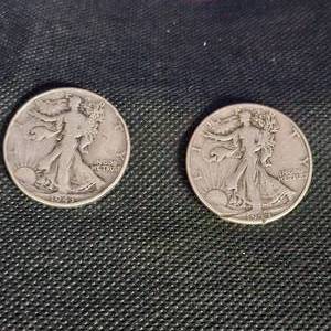 lot 113 image: 1944,43 Walking Liberty Half