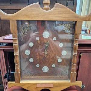 Silver Heritage 1870 Custom Clock, 100% Silver Coins Clock