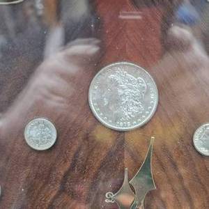 Silver Heritage 1870 Custom Clock, 100% Silver Coins Clock