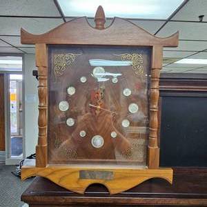 Silver Heritage 1870 Custom Clock, 100% Silver Coins Clock