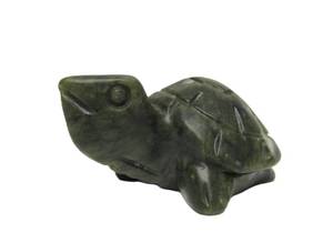 lot 23 image: Genuine Carved Jade Turtle