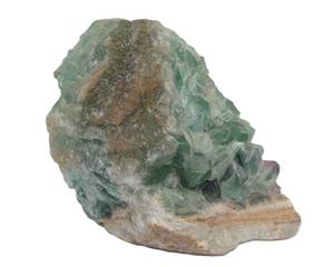 lot 26 image: Large Green Fluorite Crystal Specimen