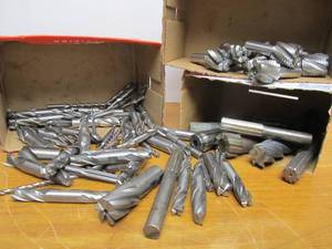 lot 38 image: Large Lot of HUGE Heavy Duty Quality MachiningMilling Bits #2