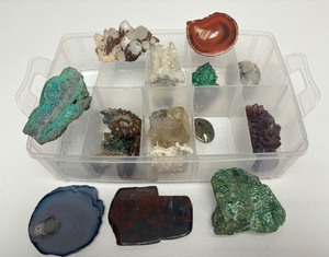 lot 101 image: Excellent Estate Lot of Larger Size Exotic Stones, Minerals Fossils & More #1