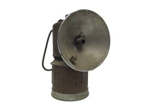 lot 77 image: Antique JUSTRITE Miners Lamp