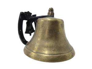 lot 143 image: Antique Cast Iron & Brass Garden Bell