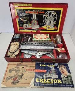 lot 150 image: Old Vintage GILBERT Ferris Wheel Erector Set