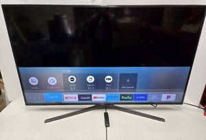 lot 172 image: Working SAMSUNG Model UN60KU6300F 60 Smart TV wRemote & Stand